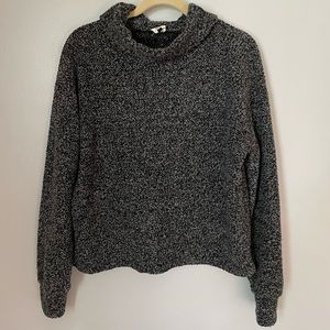 BKE Charcoal Cowl Neck Sweater
